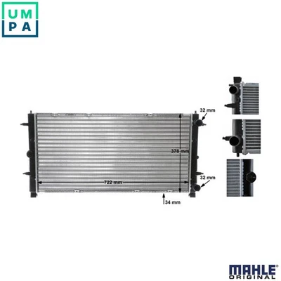 RADIATOR ENGINE COOLING CR 398 000S FOR VW CARAVELLE/EUROVAN/IV/Bus/Mk 2.0L 4cyl - Image 1 of 4