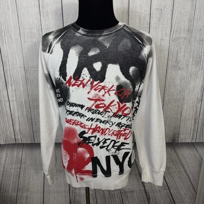 PRPS Para hombres 3XL Blanco Gráfico Graffiti Arte Pullover Sudadera Ropa de Calle Japón Foto 1 de 4