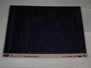 Ford Granada Scorpio MK1 Microfiche Fiche Ersatzteilekatalog Oldtimer - Picture 1 of 1