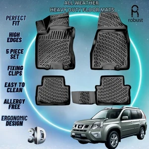 Alfombrillas de coche personalizadas para Nissan X-Trail 2007-2013 de goma para todo tipo de clima revestimientos 3D - Imagen 1 de 8