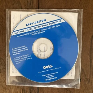 Dell APPLICATION For INSTALLING/ Reinstalling Roxio Easy CD Creator 5.3.4 SEALED - Picture 1 of 2