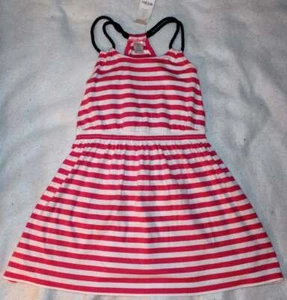 NWT Gymboree Stripes and Anchor Rope Strap Swim Cover Up Knit Dress 8 Yrs - Picture 1 of 1