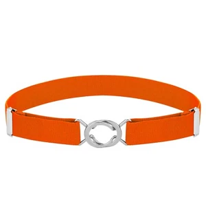 Buyless Fashion Kids Baby Adjustable Elastic Stretch Belt Silver Twisted Buckle - Picture 1 of 147