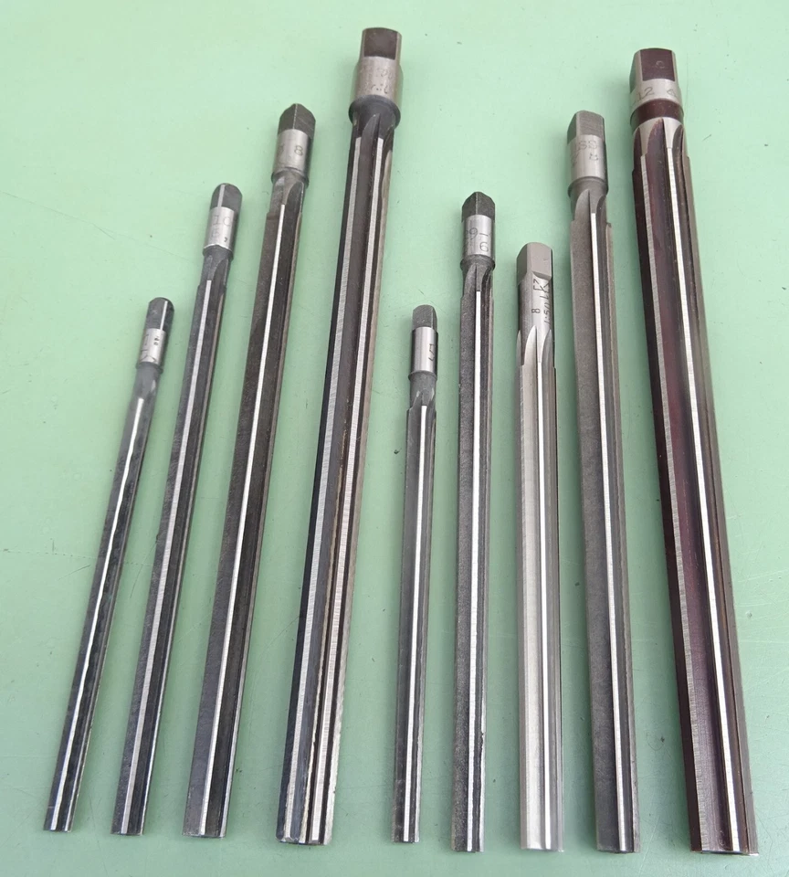 VERSCHIEDENE MARKEN HSS Kegelreibahle Ø 6 8 9 10 mm 1:100 1:50 Stiftloch Hand Reibahle konisch