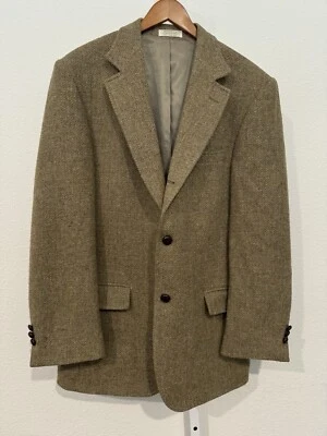 VTG Orvis Harris Tweed Wool Plaid Blazer Mens 40 L Sport Coat Jacket - Image 1 of 4