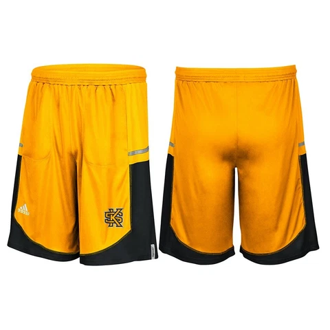 Kennesaw State Owls NCAA Adidas Men's Gold Climalite Performance Shorts Cover