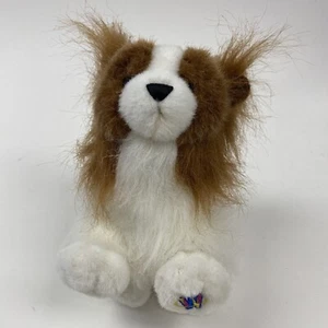 Ganz Webkinz Papillon Dog HM620 No Code Brown White Black Cute fluffy plush - Picture 1 of 13