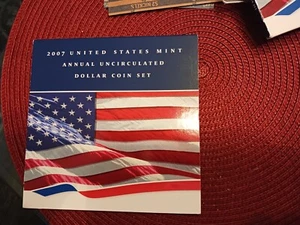 2007 United States Mint Annual Uncirculated Dollar Coin Set. - Picture 1 of 4