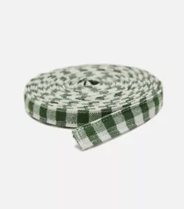 HTH HEATHER TAYLOR HOME RIBBON Hunter Green Mini Gingham 5 Yards - Picture 1 of 3