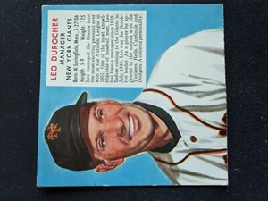 1952 Red Man All-Star Baseball Card # 1N Leo Durocher HOF - New York Giants VGEX - Picture 1 of 3