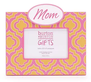 Mom Orange & Pink Geometric Picture Frame - Picture 1 of 1