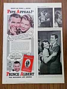 1944 Prince Albert Tobacco Ad Keep in Tune The National Joy Smoke - Picture 1 of 1