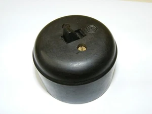 Alter Bakelit Schalter Aufputz Lichtschalter AP Kippschalter, Loft Design - Foto 1 di 1