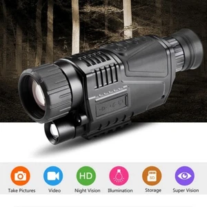 HD Infrared Digital Video Night Vision Zoom Monocular Telescope Outdoor Hunting - Picture 1 of 11