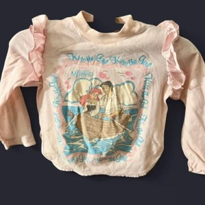 Vintage Disney Little Mermaid Top 90’s light pink sleepwear Size - 6 - Picture 1 of 4
