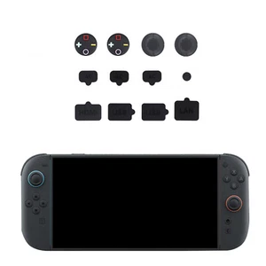 12 PCS/Set Silicone Port Plugs Dust Cover+Rocker Caps for Switch 2 Game Console - Picture 1 of 5