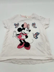 Minney Mouse T-shirt white baby 4-6 months H&M - Picture 1 of 2