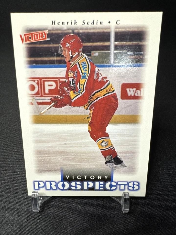 Henrik Sedin 2000 Upper Deck Victory #369 Prospects Rookie Canucks RC HOF - Image 1 of 2