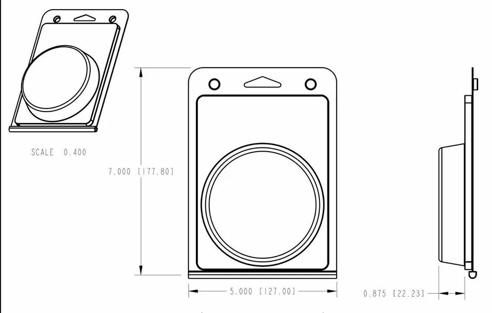 Clear Clamshell Plastic Hangable BLISTER Pack 50 Pcs Clam Shell 276tf