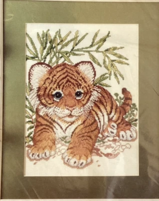 Candamar Des. Something Special Baby Sumatran Tiger Picture pattern only #50693 - Image 1 of 4