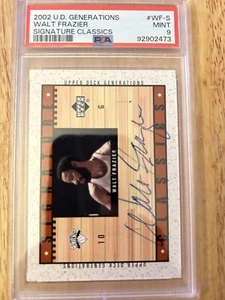 Walt Frazier Autograph 2002 UD Generations Signature Classics #WF-S - PSA 9 MINT - Picture 1 of 2