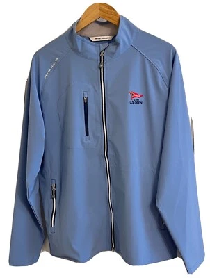 CHAQUETA DE GOLF PETER MILLAR AZUL ABIERTO LACC EE. UU. GRANDE NUEVA Foto 1 de 4