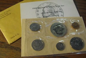 1968 LIBERIA - OFFICIAL PROOF SET (6) - U.S. MINT - SEALED ORIG. PKG w/ COA - Picture 1 of 11