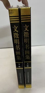 Set of 2 Wen Zhengming's Calligraphy & Painting Collection Volume 1 & 2 2003 HC - Picture 1 of 10