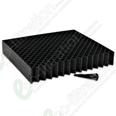 ECO-FILTRATION 5 PACK FILTER GRID 400MM x 340MM x12MM (SMALL) MAT GRILL KOI FISH TANK FITTING