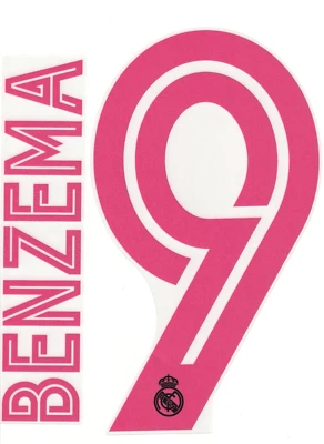 FLOCAGE OFFICIEL REAL MADRID THIRD 2020/2021 - BENZEMA #9 - AVERY DENNISON - Photo 1/2