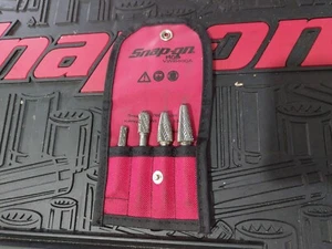 Snap On 4-Pc Carbide Burr Set with Kit Bag (VWB400A) - Picture 1 of 9