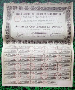 Dépt 42 - Saint Marcellin - Belle Frise d'Encadrement d'une Tuilerie de 1926 - Picture 1 of 1