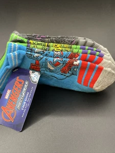 Marvel Avengers Mech Strike Youth No Show 3 Pairs of Socks Sz 6.5-9 - Picture 1 of 5