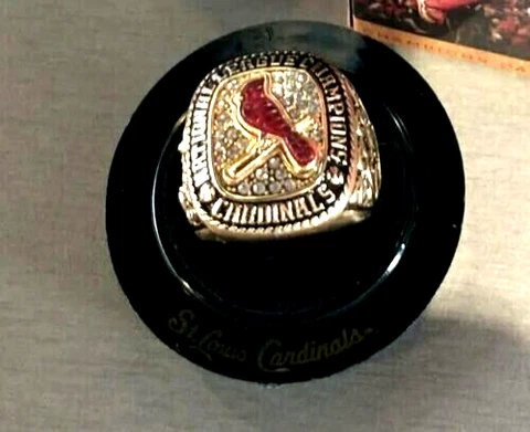 Yadier Molina St Louis Cardinals 2004 NL Championship Mystery Ring SGA 6-11-22 Cover