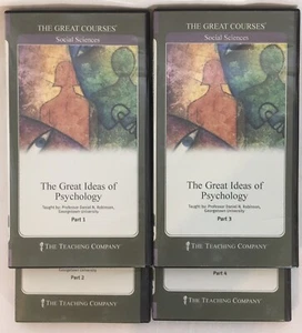 Great Ideas of Psychology, Daniel Robinson (1997, Great Courses) 8 DVDs, 4 Bücher - Bild 1 von 8