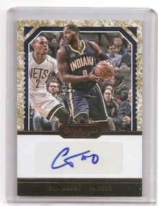 2016-17 Panini Grand Reserve C.J. Miles Granite Auto Card 01/25 Indiana Pacers - Picture 1 of 2