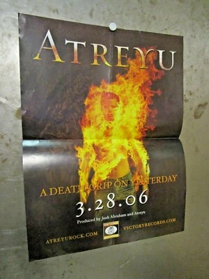 ATREYU Death Grip On Yesterday 2006 PÓSTER PROMOCIONAL Victory Records ALEX VARKATZAS Foto 1 de 4
