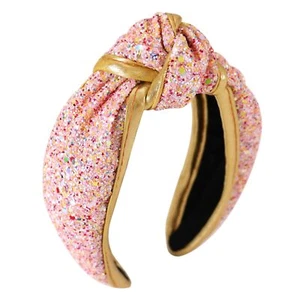 Sequin Knotted Headband for Women Little Girls Glitter Sprinkle Headband Fanc... - Picture 1 of 6