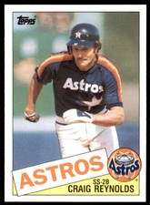 1985 Topps Baseball Card Craig Reynolds C Baseball Cards #156