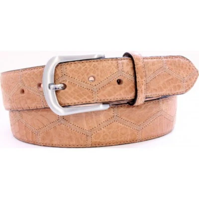  Crocodile Ceinture 4 cm Unisexe Patchwork Work Pentagones Sujet - Photo 1/4