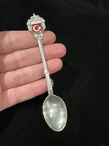 Vintage Türkiye Turkey 800 Silver souvenir collectors Spoon - Picture 1 of 7