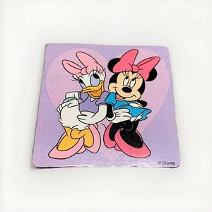 Vintage Disney Minnie Mouse And Daisy Duck Magnet 2.5” Square - Picture 1 of 4