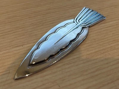 Marcador de plata esterlina Georg Jensen #152 diseño de cardo escocés 3 1/4 pulgadas Foto 1 de 4