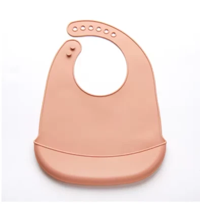 Babero ajustable impermeable baberos bebés suave comestible silicona recién nacido saliva D Foto 1 de 2