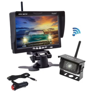 Wireless Backup Rear View Camera System Car 7" Monitor Night Vision For Truck RV - Picture 1 of 14
