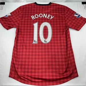 Nike Dri-Fit Authentic Manchester United 'Wayne Rooney #10' Jersey - Size Large - Picture 1 of 14