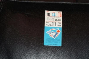 AUG 11 1978 ROYALS AT BLUE JAYS TICKET STUB HR CARTY ASHBY MAYBERRY OTIS HURDLE - Picture 1 of 2