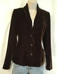 Girl’s Size 0 Fossil Brown Blazer - like new! Feels like Buttery Soft Velvet - Picture 1 of 7