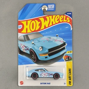 Hot Wheels Datsun 240Z Blue Cherry Blossom Livery Art Cars 4/10 62/250 - Picture 1 of 8