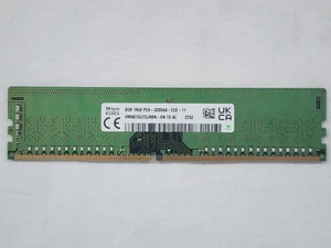 Hynix HMA81GU7DJR8N-XN 8GB 1Rx8 PC4-3200AA-E DDR4 UDIMM Memory Module - Picture 1 of 3